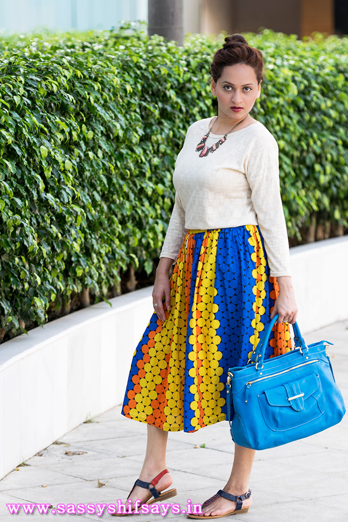 Karpasa Skirt Outfit shot at the Deltin Daman