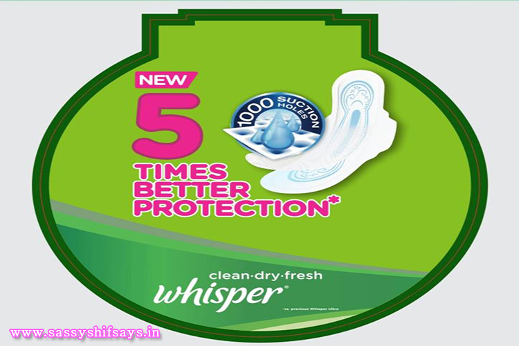 New Whisper Ultra Clean Sanitary Napkins to #Ownthose5Days