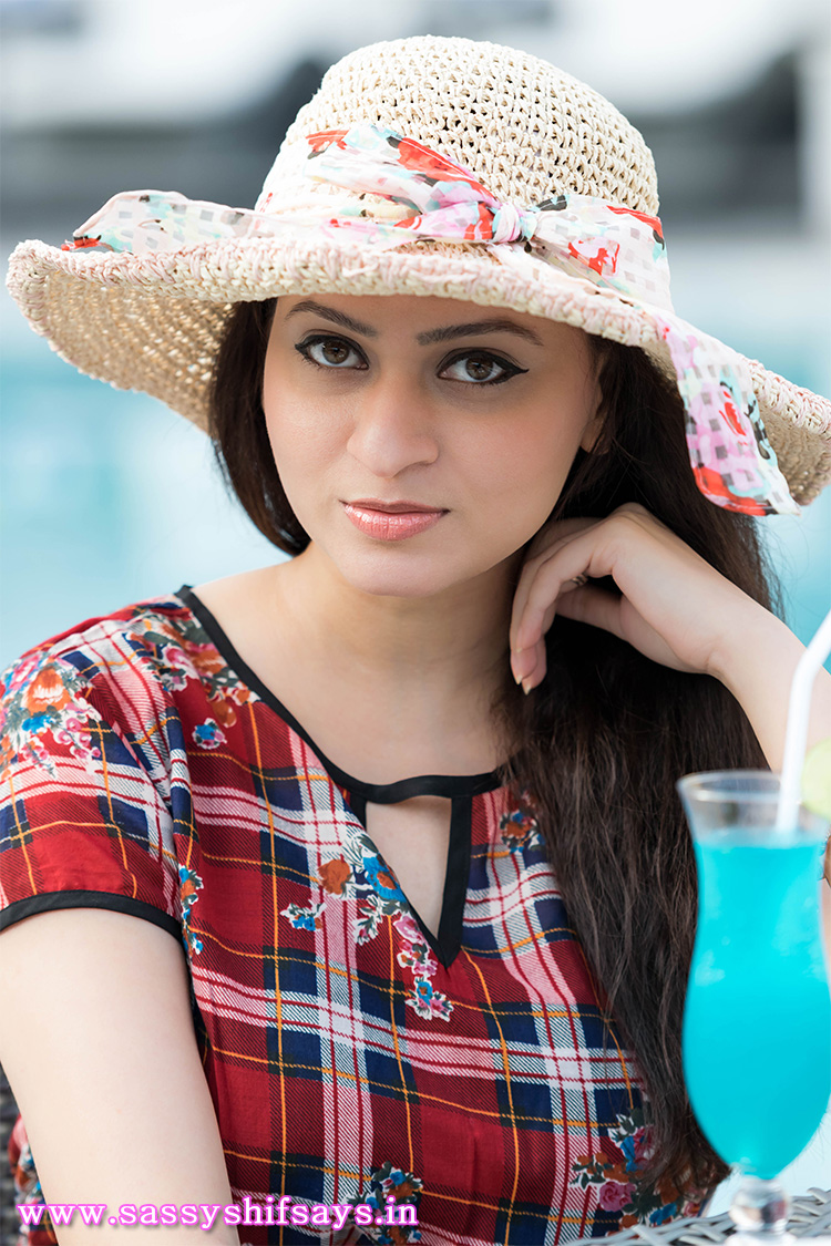 Straw Hat and Sling Bag from Boga Accessories with a dress from 109F outfit of the day