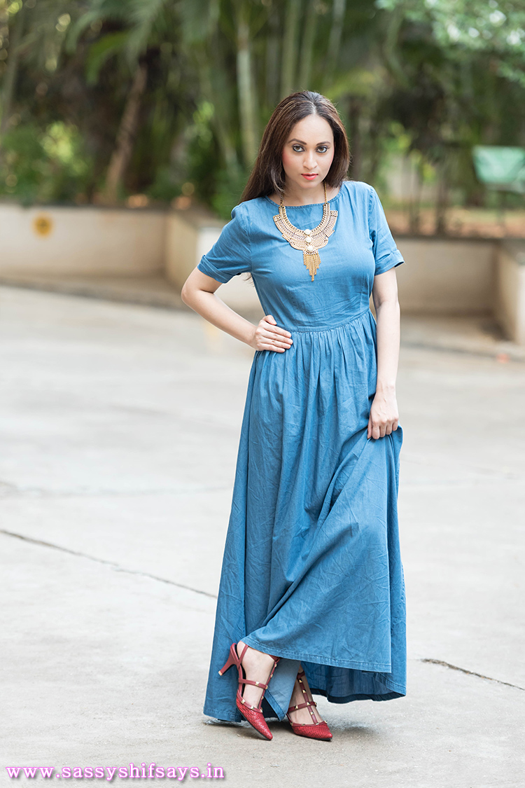 Divine Maxi Dress from Stalk Buy Love (Denim Dress)