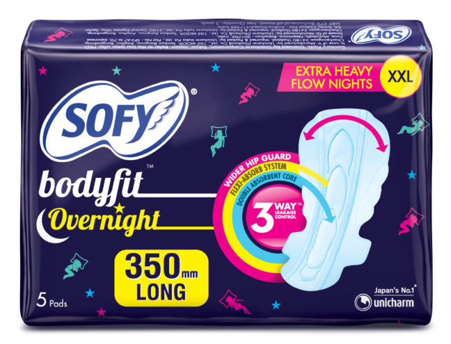 Sofy Bodyfit Overnight Sanitary pads XXL Wings