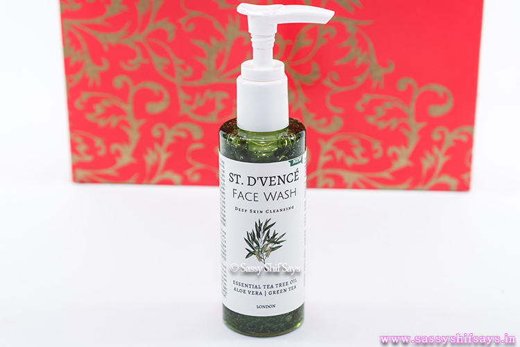 st-dvence-face-wash-Tea-tree-oil, Aloe-Vera-green-tea