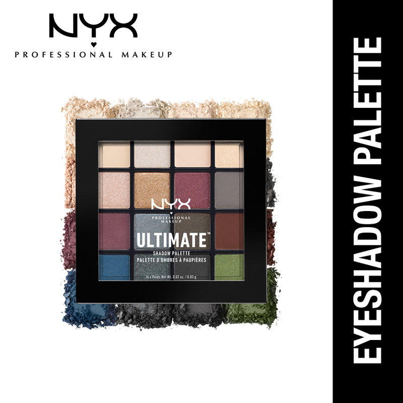 NYX Professional Make-Up Ultimate Shadow Palette (Smokey and Highlight) Make Up Kit